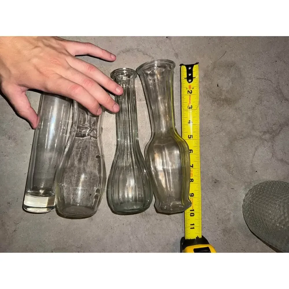 Vintage Glass Flower Vase Lot – 12 Pieces – !DELIVERY AVAILABLE!